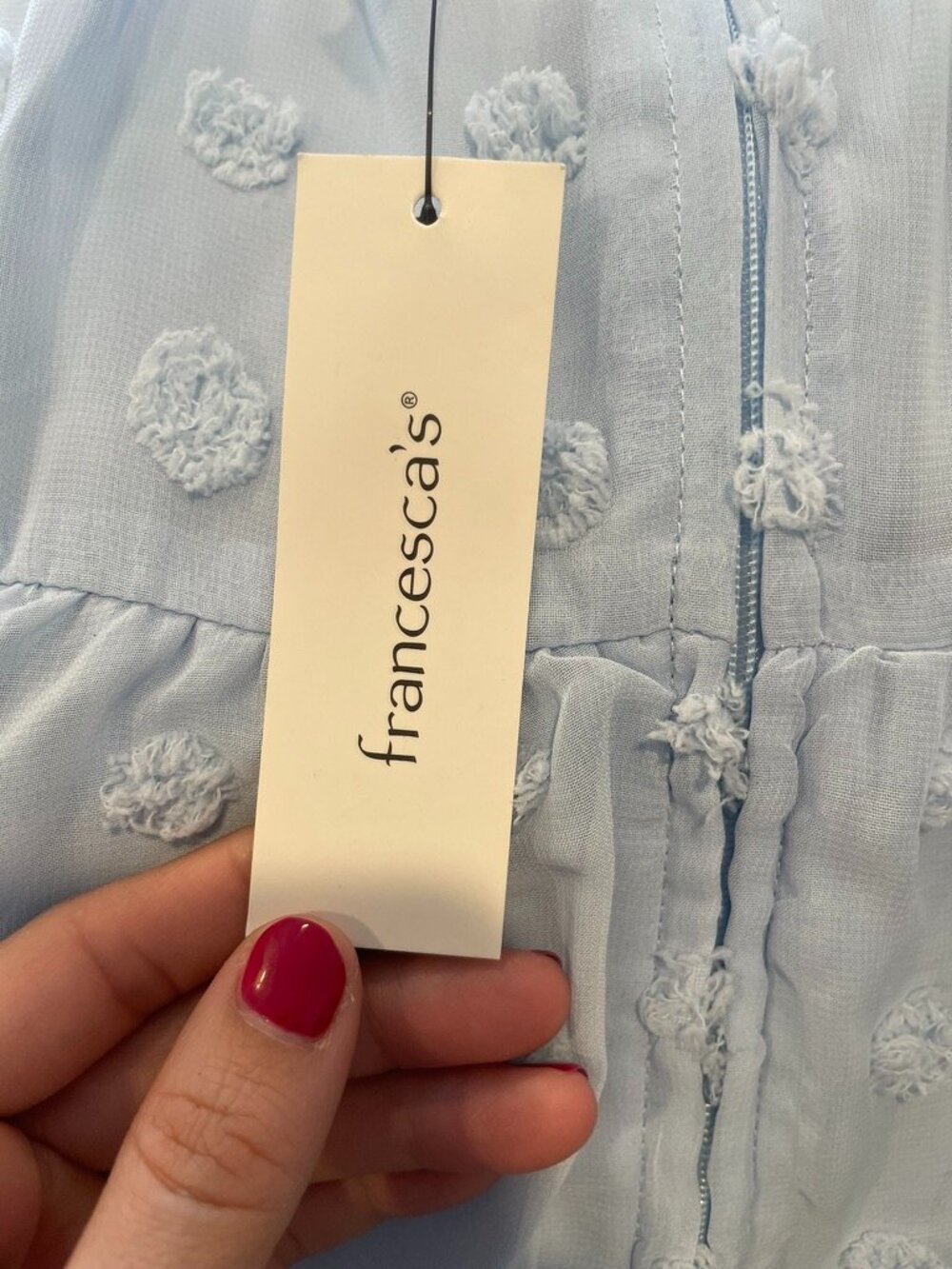 Light Blue Mini Dress - Picture 5 of 6